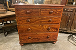 english red chest of drawers