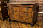french empire chest with marble top above four drawers with ormolu mounts