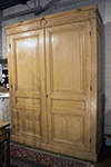 pine armoire with panel doors