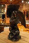 swedish life size black forest eagle with jardiniere stand