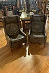 pair of french leather chairs