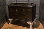english lacquered trunk
