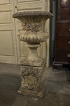 english composite urn on stand