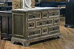 french fabric commode
