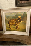 english oil painting of dog