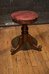 regency style piano stool with leather seat