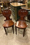 pair of hall chairs