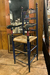 regency mahogany chair with needlework seat