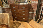 elegant regency mahogany bowfront chest