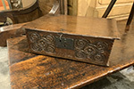 james ii oak bible box initialed & dated 1684