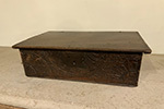 late 17th century carved oak bible box