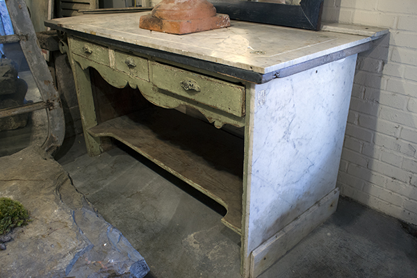 French Marble Top Counter