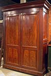 french mahogany two-door armoire
