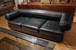 french black leather sofa "appolo" by parisian high society designer jacques charpentier