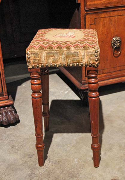 English Stool with Lion