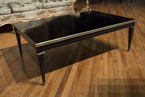 French Low Ebony Cocktail Table