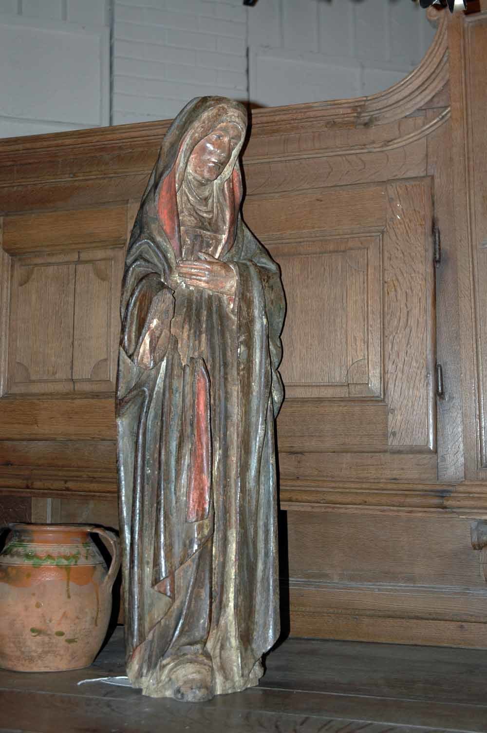 Rhenish Oak Madonna Figure