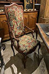 french needlepoint elm armchair