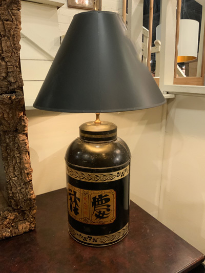 English Tea Caddy Lamp
