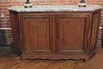 french marble top four door buffet