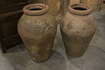 pair of italian terracotta olive pots