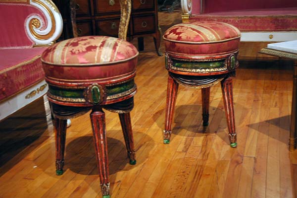 Pair of French Painted Stools