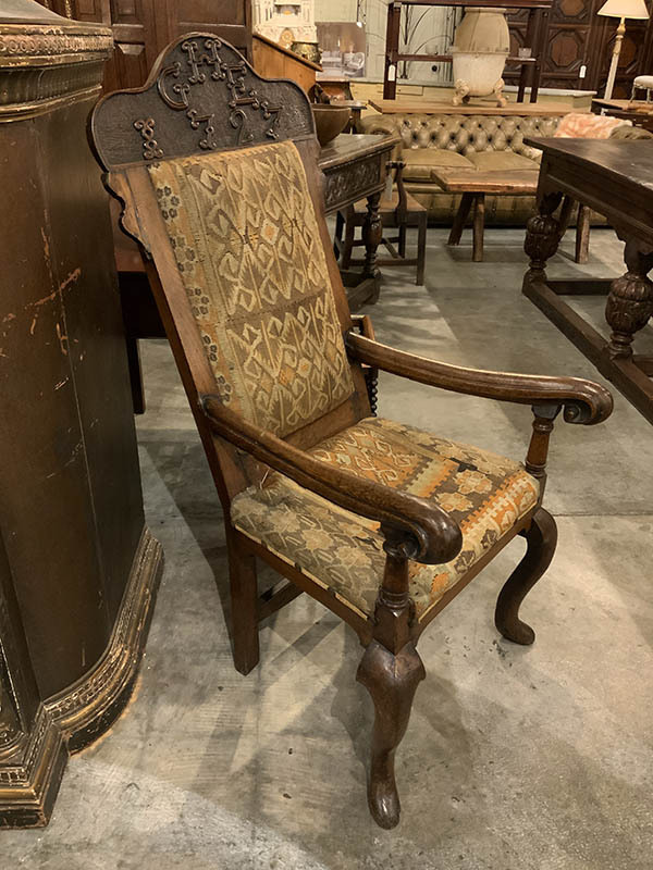 Early 18th Century Oak Elbow Chair