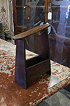 georgian oak shoeshine stool