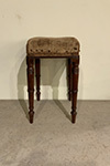regency mahogany tall turned leg stool