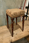 regency mahogany tall turned leg stool