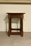 solid yew wood joint stool....stamped w. ewers